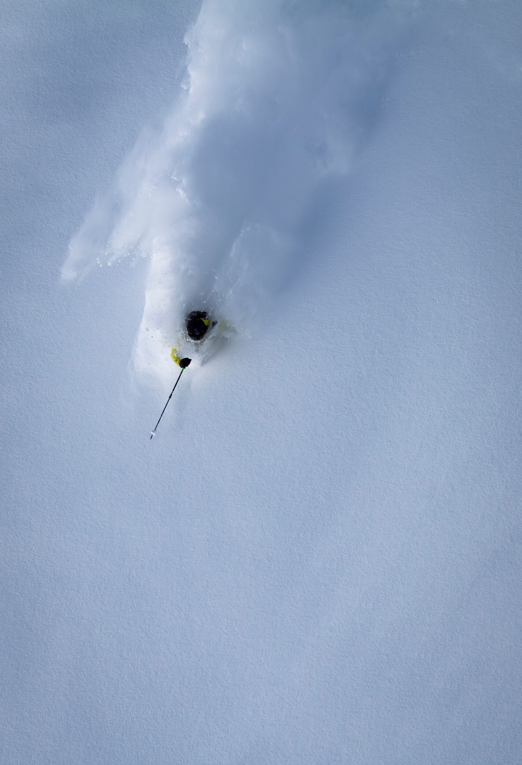 Verbier ski rental powder skier